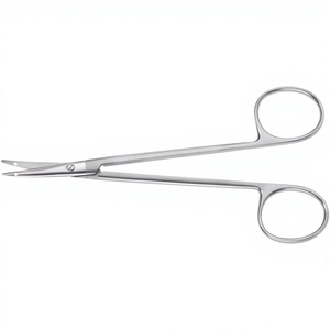 Tijeras pequeñas curvadas de 5″ (12.5 cm) – Tijeras de disección finas con orificio para sutura para extracción de tendones y cirugía de mano de Vaslcare - Product Image 1
