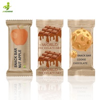 Biodegradable Heal Seal Food Packaging Bag Brown Kraft Chocolate Fruit Nut Snack Granola Energy bar Wrapper Packaging