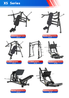 Presse à jambes Freeman, Hack Squat, Équipement de fitness commercial pour salle de sport, Presse à jambes à 45 degrés, Machine à presse à jambes à charge par plaques Cybex