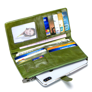 boshiho Leather Money Holder best quality leather long <b>wallet</b> customized zipper <b>wallet</b> <b>Cash</b> <b>Envelope</b> - Product Image 6