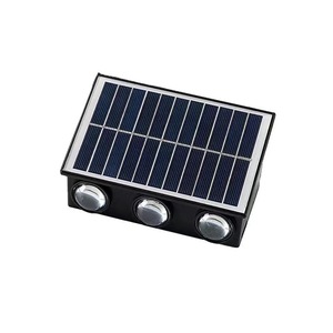 Lámpara Solar de Pared RGB de PVC con 4/6/8 Cabezales, IP65 Impermeable, LED de Alto Brillo, Panel Solar Integrado, Batería Recargable - Product Image 4