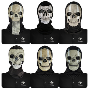 Masque de tête <span class=keywords><strong>Call</strong></span> <span class=keywords><strong>of</strong></span> <span class=keywords><strong>Duty</strong></span> Skull Mask Series pour bal masqué, accessoire d'horreur <span class=keywords><strong>Ghost</strong></span> Face, pour fête d'Halloween et accessoires de farce - Product Image 2