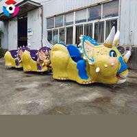 Atracciones Populares de Parques de Diversiones para Niños en EE. UU., Paseos en Tren de Dinosaurios, Paseo Infantil en Tren de Dinosaurios, Parque de Trenes de Dinosaurios Eléctricos sin Rieles