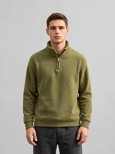 2026 Men's 1/4 <strong>Quarter</strong> <strong>Zip</strong> Fleece Pullover Sweatshirt, Casual Stand Collar Half <strong>Zip</strong> Fleece <strong>Jumper</strong> for Autumn Winter Available - Product Image 3