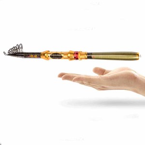 Canne à pêche télescopique en fibre de carbone ultra courte et portable pour la pêche en eau salée et la pêche en mer. - Product Image 5