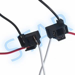 Coche <span class=keywords><strong>H4</strong></span> tipo curva faro portalámparas conector extensión arnés de cables 15CM 16AWG - Product Image 1