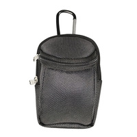 Pochette pour balles de golf, mini sac de taille pour balles de golf avec mousqueton, accessoire de golf léger et portable en tissu pour hommes et femmes