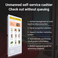 Kiosque tactile en libre-service pour intérieur, écran tactile capacitif 10 points, affichage LED haute résolution, SDK multi-OS, 21,5 pouces
