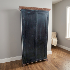 Luxury Living Room Storage Cabinet Hand Painted Modern Industrial Orange Iron Antique Adjustable Furniture for Apartment - Product Image 2
