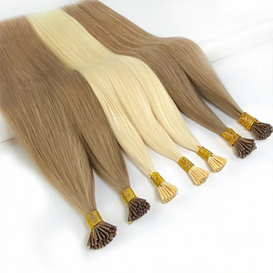 Extensions capillaires blondes 613 en gros, à pointe I, double épaisseur, en cheveux humains Remy, à pointe kératine, pour fusion à <span class=keywords><strong>froid</strong></span>, pour femmes blanches - Product Image 3