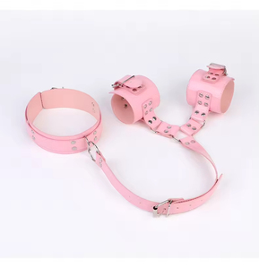 ชุดอุปกรณ์ BDSM สำหรับผู้เริ่มต้น ชุดหนังรัดมือและคอ เชื่อมต่อ SM ของเล่นทางเลือกสำหรับผู้ใหญ่ ของเล่นทางเพศสำหรับผู้ใหญ่ อุปกรณ์ควบคุมสำหรับแฟนสาว BDSM - Product Image 5