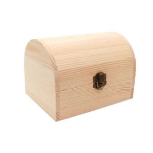 Ensemble de boîtes de rangement en bois massif cintrées, grandes, moyennes et petites, boîte à bijoux DIY avec fermoir en fer, rectangulaires, fabriquées au Shandong - Product Image 2