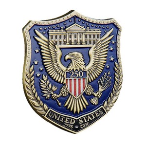 Badge commémoratif double face sculpté et gravé, motif Cloche <span class=keywords><strong>de</strong></span> <span class=keywords><strong>la</strong></span> Liberté, 250e anniversaire des États-Unis, 2026 - Product Image 6