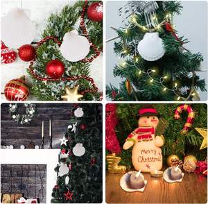 30 Stuks 2 ''-3'' Natuurlijke Sint-Jakobsschelpen Witte Zeeschelpen Voor Decor Diy Ambacht Schilderij Oceaan Thema Feest Bruiloft - Product Image 6