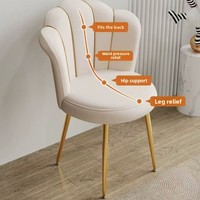 Fauteuil de loisirs pliable de luxe style crème avec dossier solide pour chambre, salon, appartement et hôtel