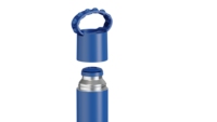 Bouteille d'eau en acier inoxydable 350 ml sans BPA, à double paroi isolée avec poignée remplaçable, bouteille thermique pour la salle de sport et les voyages