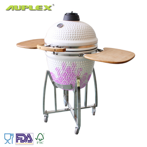 Barbecue Kamado en céramique Auplex 23 pouces, fumoir au charbon de bois, <span class=keywords><strong>cuisinière</strong></span> extérieure, barbecue au carbone, table de cuisine, parrilla pour les fêtes - Product Image 4