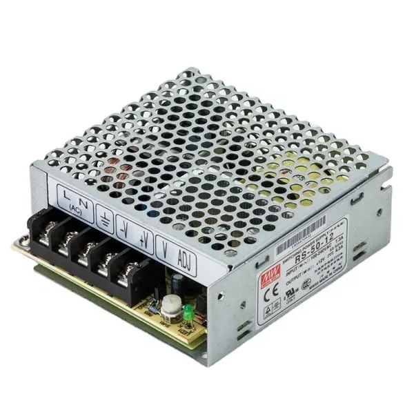 RS-50-12 AC-DC 50W 12V saída única ORIGINAL MEAN WELL fechado switching power supply