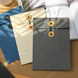 A4 busta di carta Kraft espandibile con chiusura a bottone con chiusura a bottone in Poly Made portage portaborse di carta stampa in cartone - Product Image 5