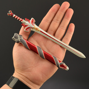 Modello di Arma Anime <span class=keywords><strong>Qin</strong></span> Times, Spada Chixiao per Giochi di Ruolo, 18CM, Spada Artigianale Interamente in Metallo, Portachiavi, Regalo Promozionale per Festività - Product Image 3