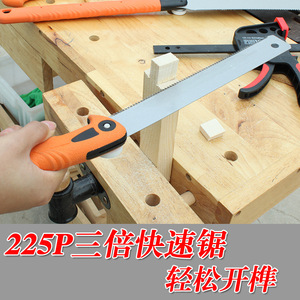 Sierra de mano triple para jardín, corte rápido, desmontable, para carpintería, sierra pequeña para cortar madera - Product Image 2