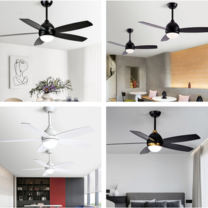 Ventilateur de plafond LED moderne de 42 pouces avec télécommande et lumière, pales en contreplaqué, modèle F3191-42, vente directe usine - Product Image 2