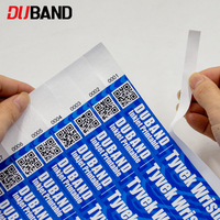 Bracelets Tyvek imprimables jet d'encre couleur avec numéro de série, résistants à la déchirure, étanches, pour événements et contrôle d'accès