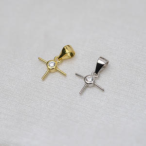 Colgante de Plata S925 con Diseño de Cabeza de Mickey, Accesorio de Joyería Personalizado para Mujer, Bandeja Vacía y Producto Semiterminado - Product Image 4