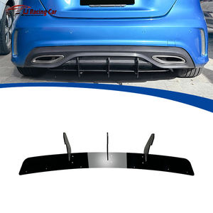 Aileron de requin <span class=keywords><strong>AMG</strong></span> ligne voiture-style voiture pare-chocs arrière lèvre diffuseur becquet lèvre séparateur pour mercedes-benz <span class=keywords><strong>classe</strong></span> <span class=keywords><strong>A</strong></span> W176 2016-2018 - Product Image 1