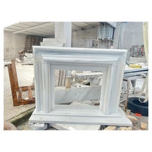 उच्च गुणवत्ता वाले कारखाने मूल्य फायरप्लेस पत्थर डिजाइन काररार सफेद संगमरमर इनडोर फिजगह - Product Image 4