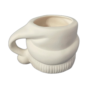 Listo <span class=keywords><strong>para</strong></span> pintar Ceramic Bisque Santa Cup - Product Image 2