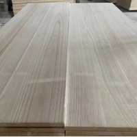 Paneles de madera blanda de 4x8 pies, tableros de madera Pawlonia pegados con borde, tablón de madera maciza para muebles y paneles de pared