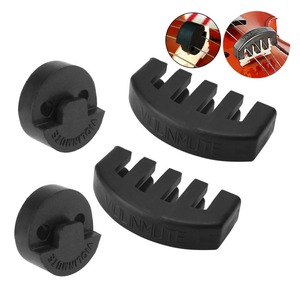 4 pièces en caoutchouc violon muet violon silencieux ensemble de quatre pièces 2 pièces style griffe et 2 pièces <span class=keywords><strong>tourte</strong></span> ronde pour la pratique - Product Image 3