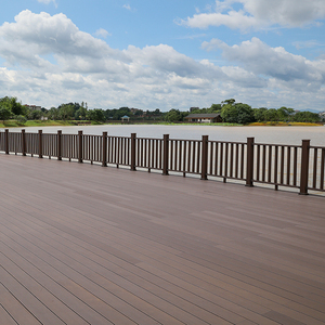 Venta al por mayor al aire libre jardín balcón hueco Wpc barandilla con viga accesorio conector - Product Image 2