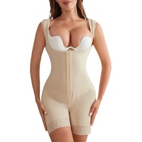 Nouvel Arrivage Body Sculptant Femme Effet Ventre Plat avec Fermeture Éclair et Baleines, Rehausseur de Fesses en Silicone Antidérapant, Lingerie Gainante