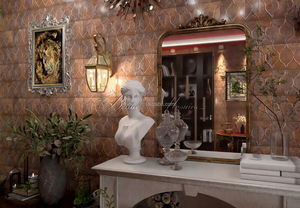 Piastrelle in Metallo Ramato con Patina Moderna per Decorazione Casa, Ristrutturazione, Stile Vintage Retrò per Hotel e Ville - Product Image 6