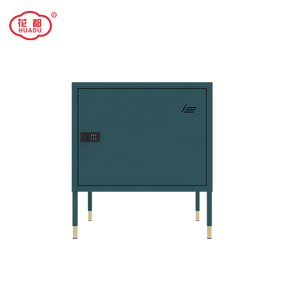 Muebles Huadu, Mesa de Noche de <span class=keywords><strong>Metal</strong></span> para Dormitorio o Sala de Estar, Gabinete de Almacenamiento Pequeño para el Hogar, Mesa Auxiliar de Acero con Patas - Product Image 2