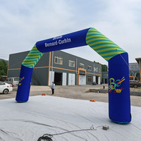 Arche gonflable étanche personnalisée avec logo sur mesure pour portail scolaire, arche de départ gonflable portable, entrée inclinée pour publicité événementielle