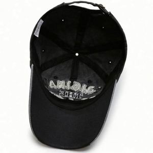 3D Embroidery Digital Printing Adjustable Washed Cotton Custom Distressed Vintage Letter Pattern Image Baseball Cap Dad <b>Hat</b> - Product Image 5
