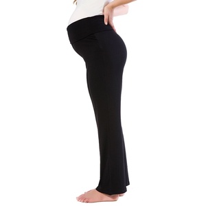 Pantalon de sport décontracté en coton pour <span class=keywords><strong>femme</strong></span>, bas de survêtement féminin, confortable et de couleur unie, avec coupe ample, OEM, à la mode - Product Image 3