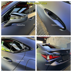 Matte <strong>Satin</strong> <strong>Black</strong> Blue Car Vinyl Wrap Roll Flat Magic Blue <strong>Paint</strong> Color Change Vehicle Covering Vinyl Film <strong>Satin</strong> Blue Car <strong>Paint</strong> - Product Image 3