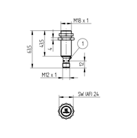 Nouveau capteur de proximité I18N004 PNP, contact normalement fermé, contact normalement ouvert, distance de détection de 5 mm, acier inoxydable SUS304