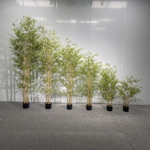 Planta Artificial de <span class=keywords><strong>Bambú</strong></span> de la Suerte, Plástico de Alta Simulación, Estilo Moderno, Decoración para Interiores y Exteriores, para Dormitorio, Hogar y <span class=keywords><strong>Jardín</strong></span> - Product Image 4