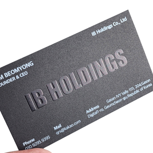 Carte de visite en relief de remerciement personnalisée de haute qualité en papier coton de luxe Panton impression couleur - Product Image 2