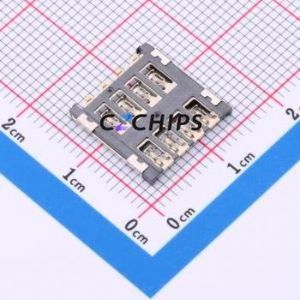 XDSM-0815-2601 SIM Card Connector SMD Connector Plug-In Type Micro SIM Card 1.5mm - Product Image 2