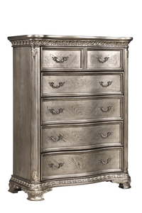 Preço de Fábrica Atacado Conjunto de Quarto Clássico de Luxo em Madeira Maciça com Cama Queen e Detalhes em Couro, 5 Peças, para Uso Hoteleiro, Marca Goodwin HL07.3 - Product Image 5