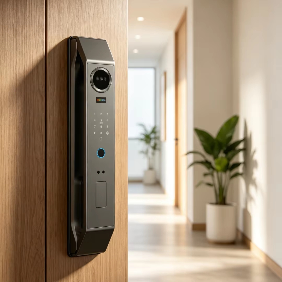 Tuya WiFi Automatic Smart Door Lock 3D Face Recognition Fingerprint Access Video Intercom Waterproof Front Panel Electronic Lock · image 6