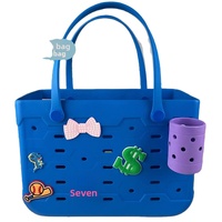Eva Zweihenklige Strandtasche mit offenem Verschluss, geflochtener Einkaufskorb im Koreanischen Stil, neue handgeflochtene Tasche