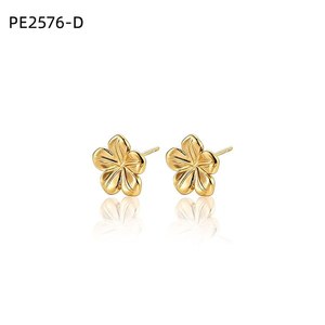 Amy Amy Flower <b>Stud</b> Earrings <b>Silver</b> Plated For Women Fashion Jewelry Gift - Product Image 2