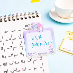 Sanrio Square Notepad 30 Sheets Adhesive For Students Office Notes <b>Memo</b> <b>Pad</b> - Product Image 4
